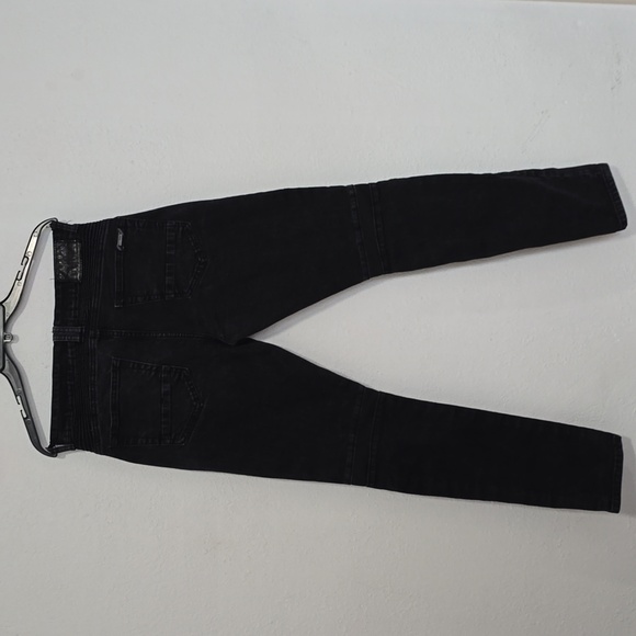 Marithe Francois Girbaud Moto Jeans Mens 32x32 Black Panel Stretch Denim Streetw - Picture 14 of 14